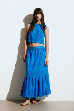 Maxifalda con bordado ingles - H&m фото 2