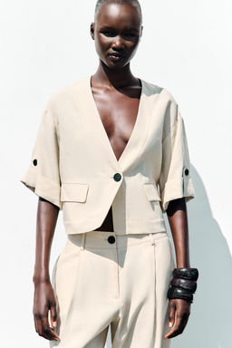 TURN-UP SLEEVE JACKET - Zara фото 2