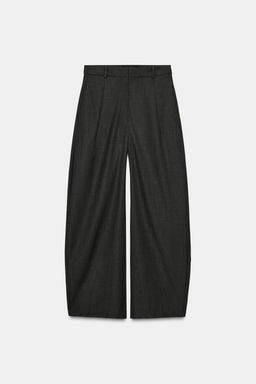ZW COLLECTION BALLOON TROUSERS WITH WOOL - Zara фото 6