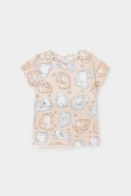 КР 302747/песчаный,зайчики и ромашки к563 фуфайка