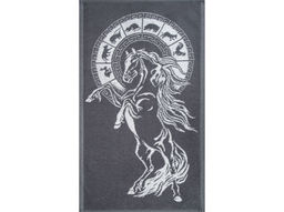 Полотенце махровое 6с104.411ж1 Гороскоп-лошадь(графит5) 67х40см