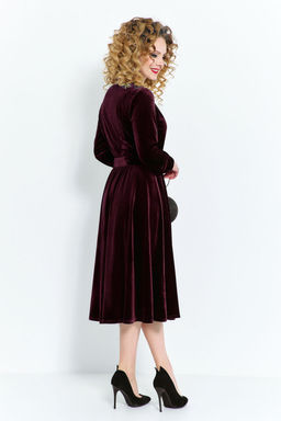 Платье Euro Moda 492 вишневый