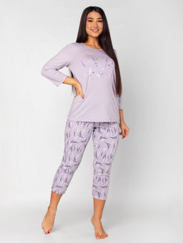 Пижама женская кулирка с брюками "ЛАВАНДА"