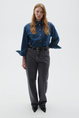 Curvy Fit Baggy High Jeans - H&m фото 2