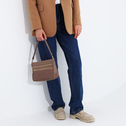 Сумка кросс-боди на молнии, цвет бежевый - Simaland фото 9