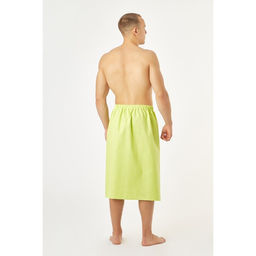 Полотенце вафельное для бани «Экономь и Я» (мужской килт), 75×144 см, цвет салатовый