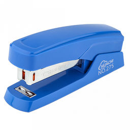 Степлер №24/6 и №26/6 до 20 листов, 10,5х3,1х4,8см, пластмассовый корпус, цвета в ассортименте: синий; светло-серый; черный, в цветной коробке (Китай)