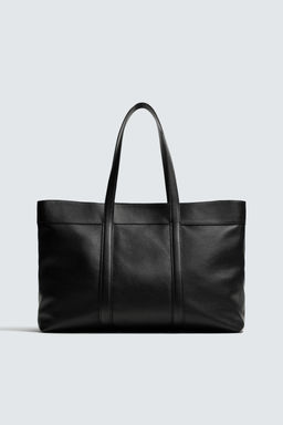 LIMITED EDITION LEATHER TOTE BAG - Zara фото 3