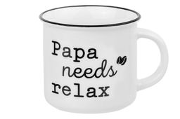 Кружка 400 мл 13*9,5*8,8 см Papa needs relax NEW BONE CHINA