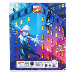 Цена за 20 шт. Тетрадь 18 листов, в линейку, МИКС 5 видов, обложка мелованный картон, Человек-паук - Marvel фото 8