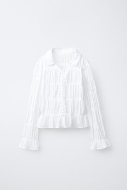 SHIRT WITH ELASTIC TRIMS - Zara фото 6