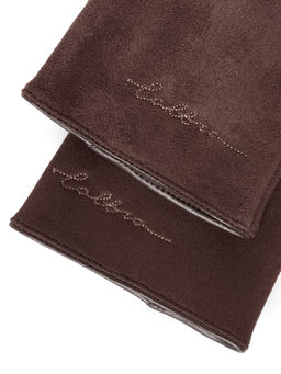 Перчатки жен флис LB-CP-137 brown
