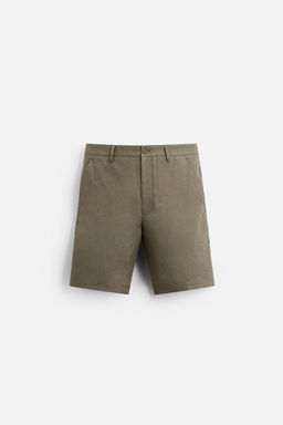 100% LINEN BERMUDA SHORTS - Zara фото 33