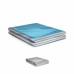 Цена за 2 шт. Тетрадь общая с пластиковой обложкой на спирали ErichKrause Ice Metallic, А5, 80 листов, клетка_MIX-PACK  фото 7