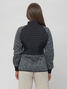 Толстовка женская на молнии черного цвета 2160Ch - Mtforce фото 8