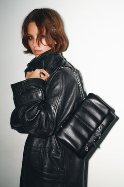 QUILTED CROSSBODY BAG WITH CHARMS - Zara фото 2