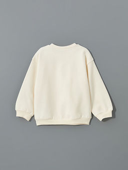 Elsa Bask?l? Kal?n K?z ?ocuk Sweatshirt - Waikiki фото 3