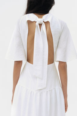 Vestido escalonado con lazada - H&m фото 4