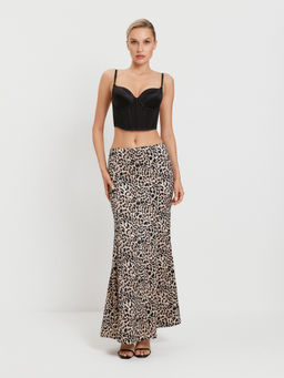 Infinity / Юбка жен. Saint черный принт