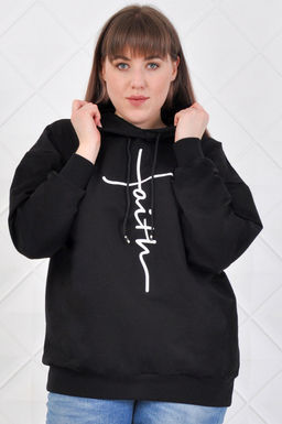 Арт. 13100 Худи женское 50-58 (5 шт) Цвет:черный