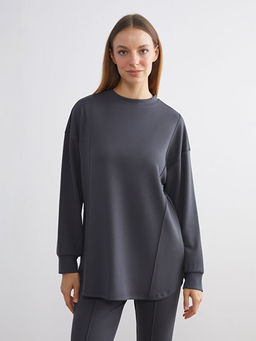 Bisiklet Yaka Kad?n Sweatshirt Tunik