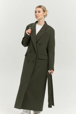 Пальто женское демисезонное 26830 (пепельный/ёлочка) - Kankan фото 13