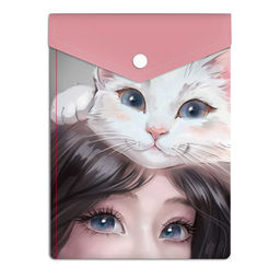 Цена за 2 шт. Папка для документов пластиковая Феникс+, арт. 69023/ 12 КОШАЧЬИ НЕЖНОСТИ (полипропилен, 15.8х11.4 с