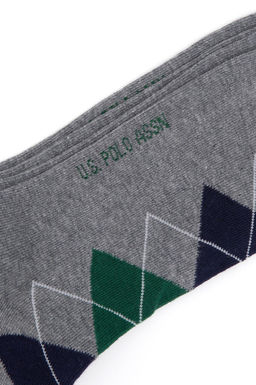 Мужские серые меланжевые носки Неожиданная скидка в корзине - U.s. polo assn фото 3