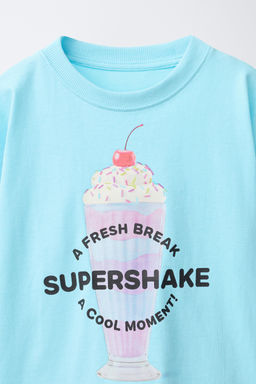 CAMISETA ESTAMPADO / Azul