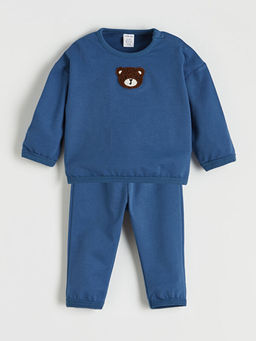 Ay? Nak??l? Erkek Bebek Sweatshirt ve E?ofman Alt?