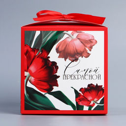 Цена за 3 шт. Коробка подарочная складная, упаковка, Самой прекрасной, 12?12?12 см