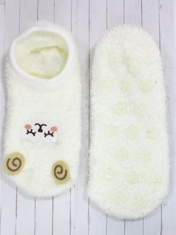 Носки-Тапочки Махровые Овечки Белые