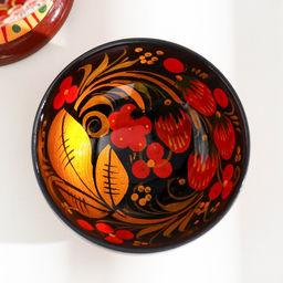 Чашка дерево хохлома «Малая», 11×6.5 см