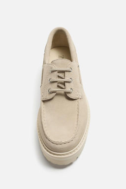 LEATHER DECK SHOES - Zara фото 15