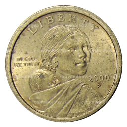 Монета 1 доллар 2000 года P США Сакагавея  Парящий Орел