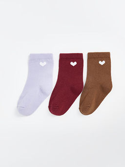 Bask?l? K?z Bebek Soket ?orap 3l? - Waikiki фото 2