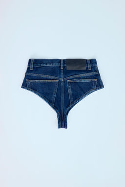 TRF HIGH-WAIST MINI DENIM SHORTS - Zara фото 4