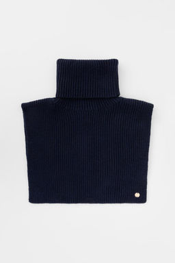 ЕВ 28004/24ш/темно-синий шарф-манишка жен