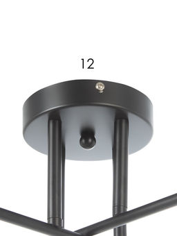 Люстра XA1689B/4, 4×60 Вт, E27, чёрная