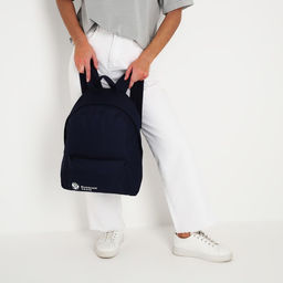 Рюкзак текстильный Россия, с карманом, цвет синий - Nazamok фото 9