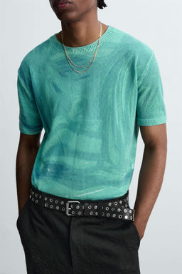 GRAPHIC PRINT KNIT T-SHIRT  OTIS KWAME KYE QUAICOE - Zara фото 14