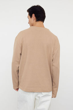 TRENDYOL MAN Mint Regular Fit Dikis Detayl? Dokulu Bisiklet Yaka T-Shirt TMNAW23TS00022 - Trendyolmilla фото 2