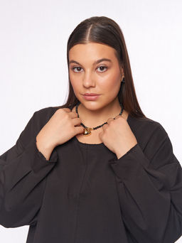 Платье со швами наружу PP56506BLK01 - Артесса фото 7