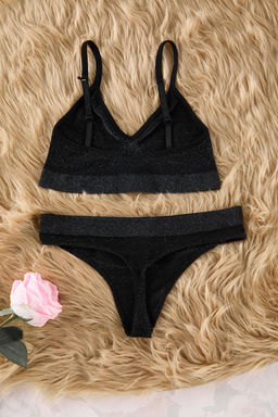 TRENDYOLMILLA Bordo Seamless/Dikissiz Simli/Parlak Kaps?z Orme Ic Camas?r? Tak?m? THMSS25CC00001  фото 7