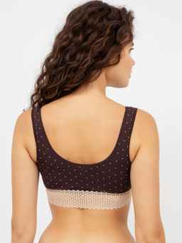 Бюстье с кружевным поясом в коричневом цвете - Mark formelle фото 3