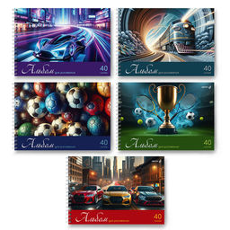 Светоч А233 Альбом для рисования, 100 г/м2 A4 29.5 х 21 см 5 шт. на гребне 40 л. 01620 Мир хобби