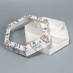 Цена за 5 шт. Коробка кондитерская, упаковка, For you, 23×20×4 см
