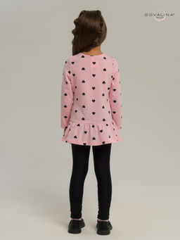 Костюм Алиса черные сердечки на розовом-черная - Sovalina фото 17