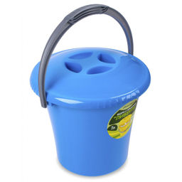 Ведро п/эт. 7л с крышкой "Либерти" голубое (С603КГОЛ)