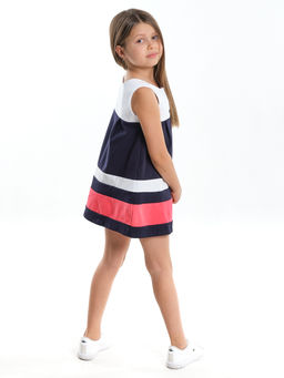 Платье для девочки UD 1740 белый/коралловый - Mini maxi фото 3